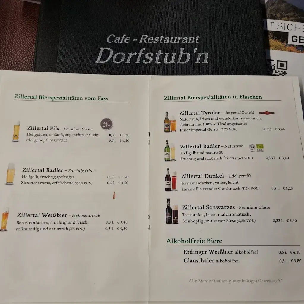 Menu_Cafe-Restaurant Dorfstub´n Andrea Draxl_Neukirchen am Großvenediger_image_4