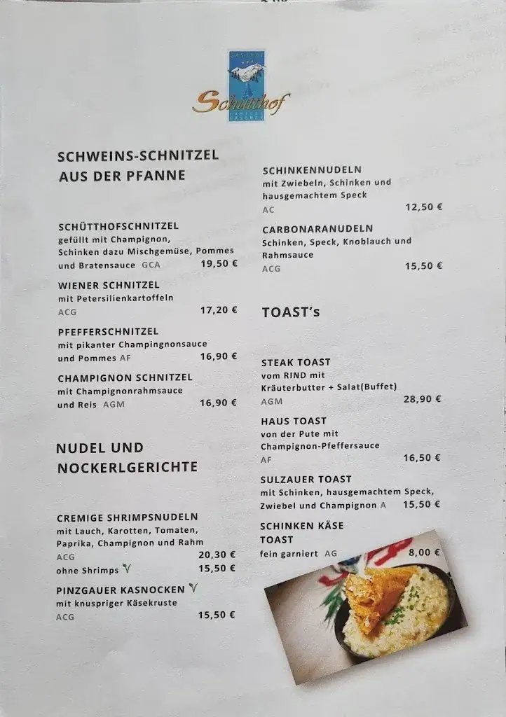 Menu_Gasthof Schütthof_Neukirchen am Großvenediger_image_1