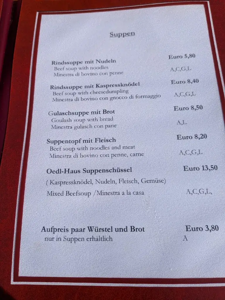 Menu_Dr. Oedl Schutzhaus_Pfarrwerfen_image_1