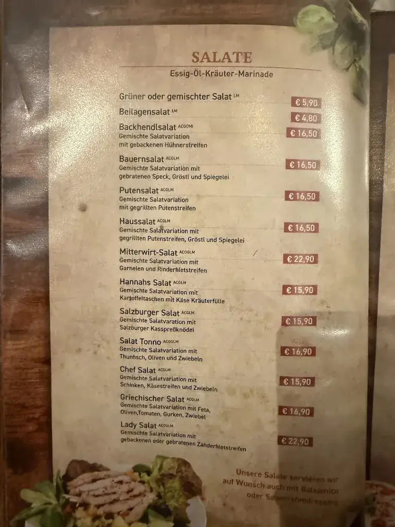Menu_Gasthof Mitterwirt_Piesendorf_immagine_1