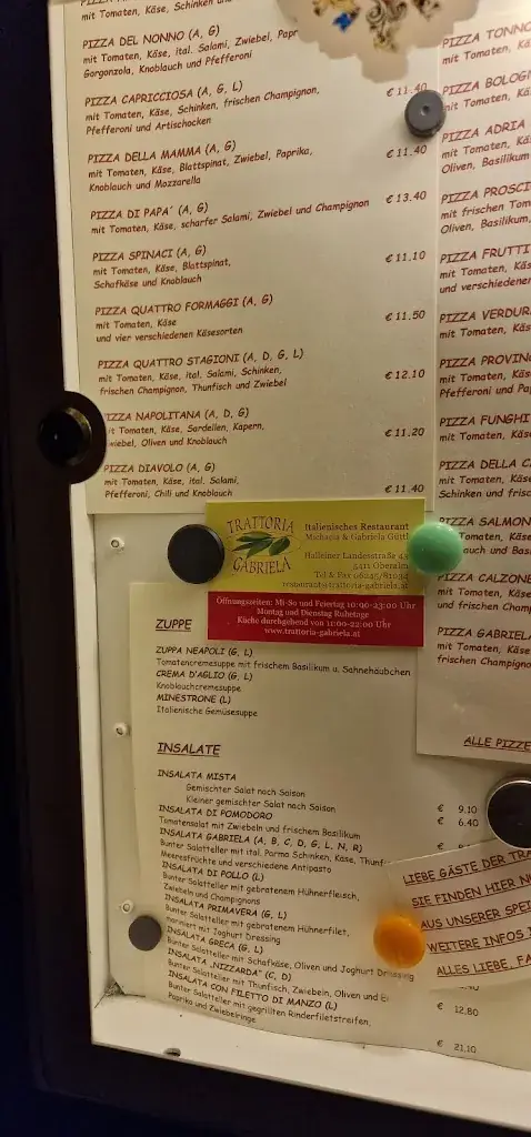 Menu_Trattoria - Pizzeria Gabriela_Oberalm_immagine_4