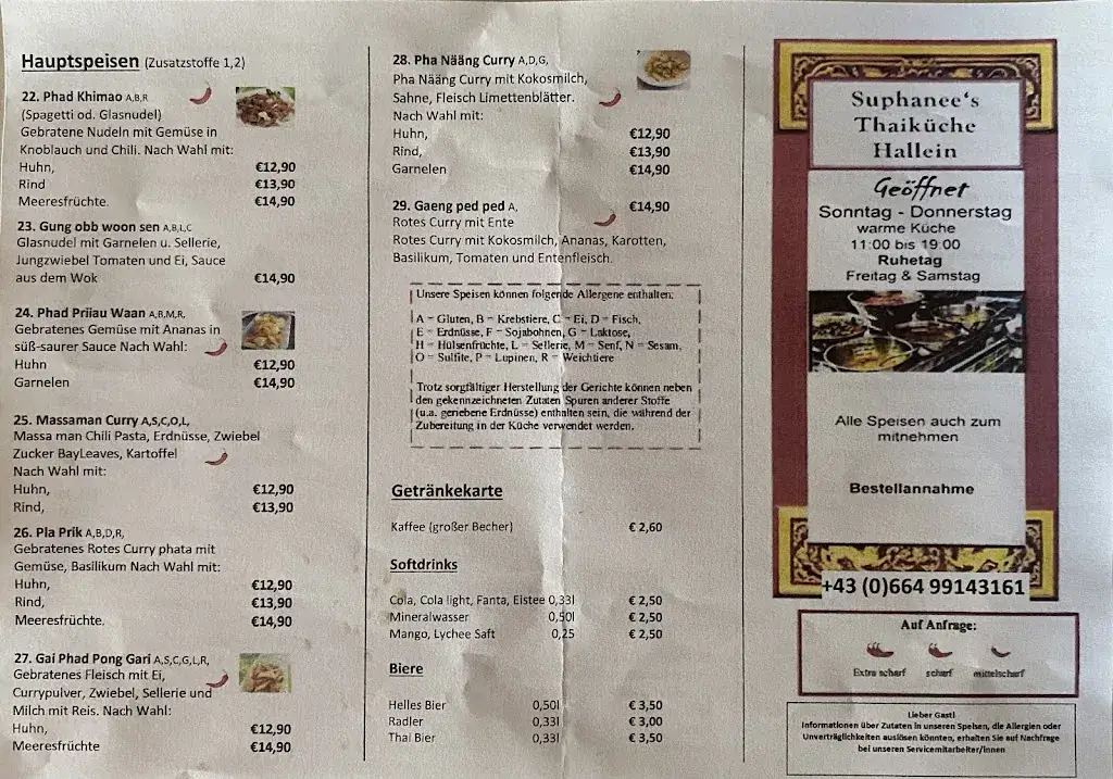 Menu_Suphanee‘s Thaiküche Hallein_Oberalm_image_2
