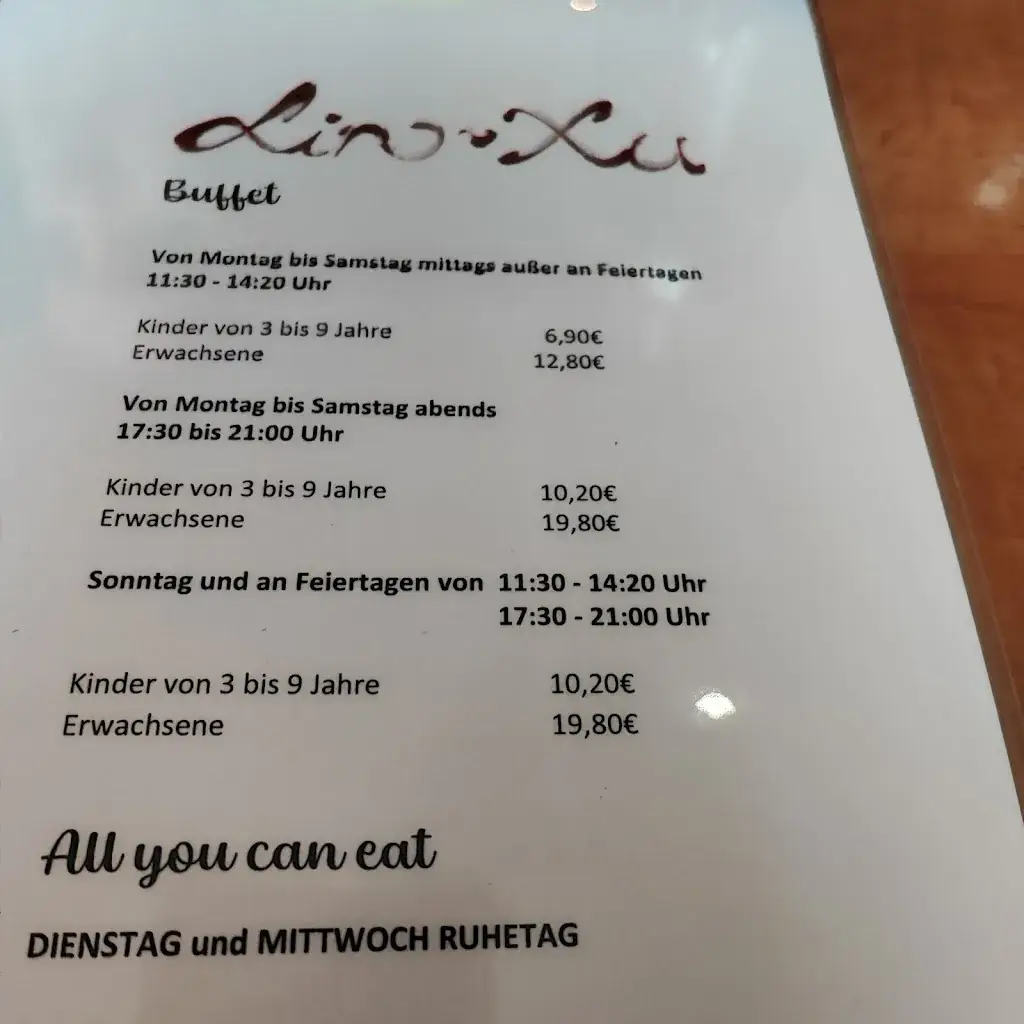 Menu_Asia Restaurant Lin Xu_Oberalm_image_1