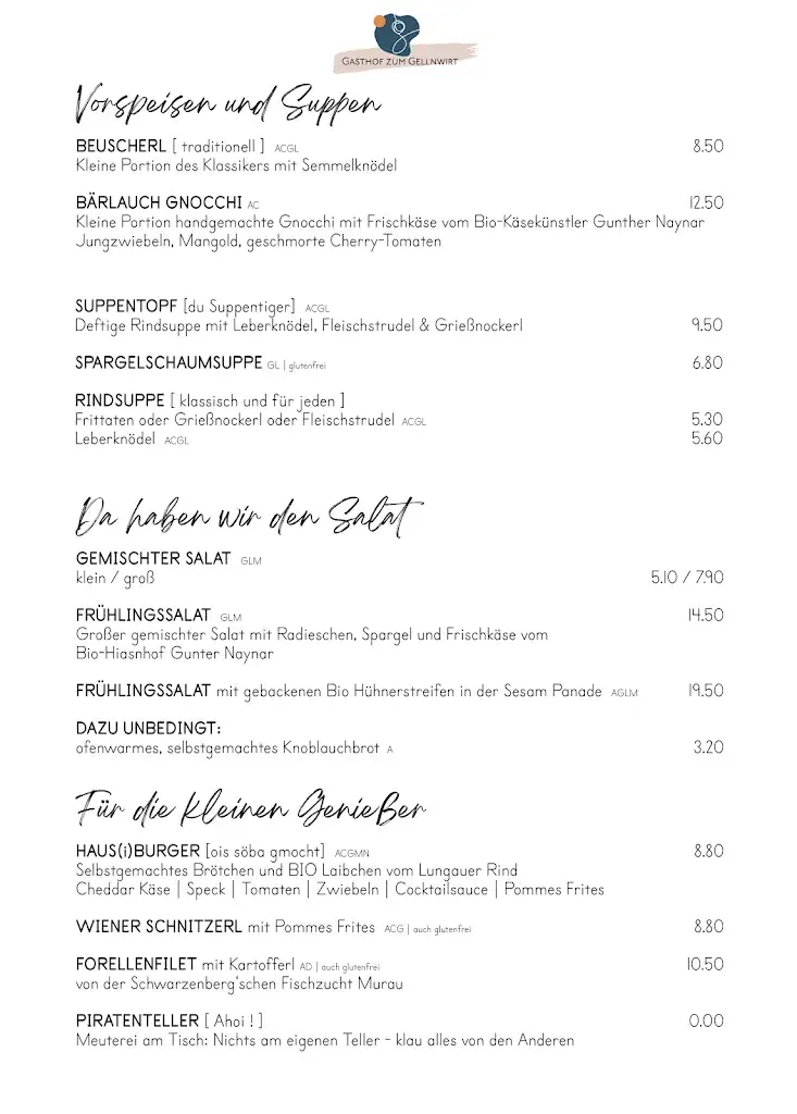 Menu_Gellnwirt - Restaurant & Wirtshaus_Politischer Bezirk Tamsweg_image_1