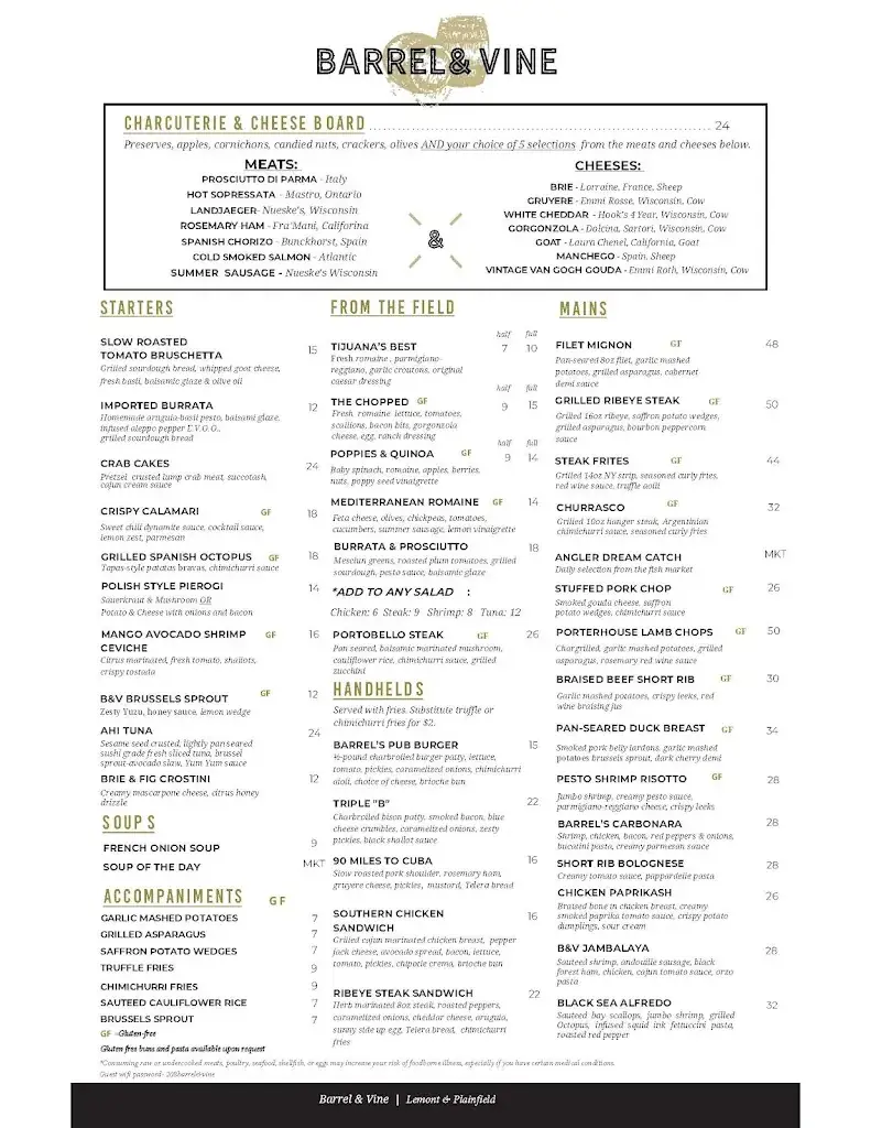 Menu_Barrel & Vine_Plainfeld_image_1