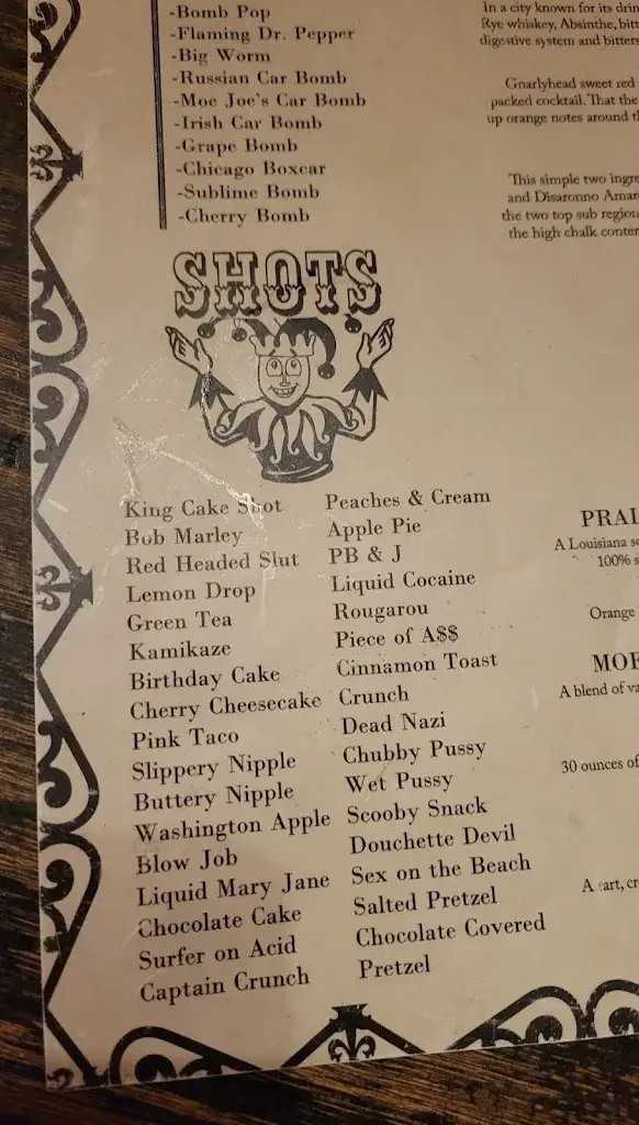 Menu_Moe Joe's_Plainfeld_image_1