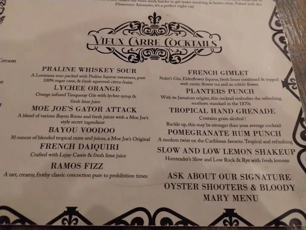 Menu_Moe Joe's_Plainfeld_image_4