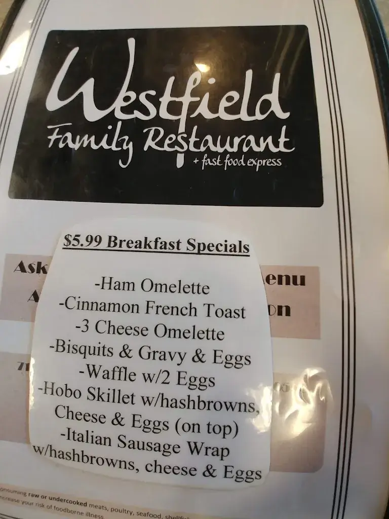 Menü_Westfield Family Restaurant_Plainfeld_Bild_1