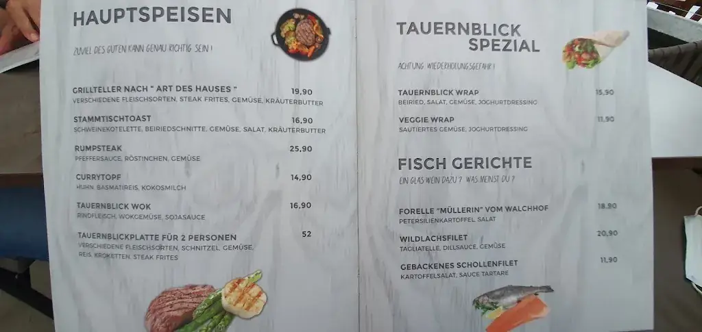 Menu_Restaurant Tauernblick_Radstadt_immagine_2