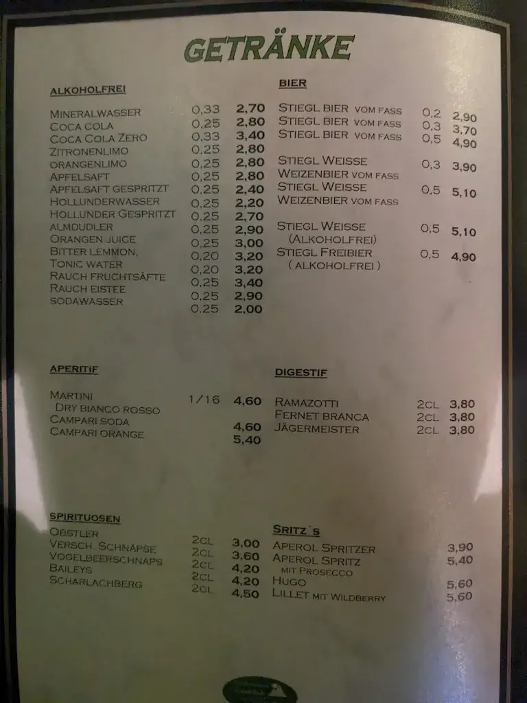 Menu_Cafe - Restaurant Sonnblick_Rauris_image_2