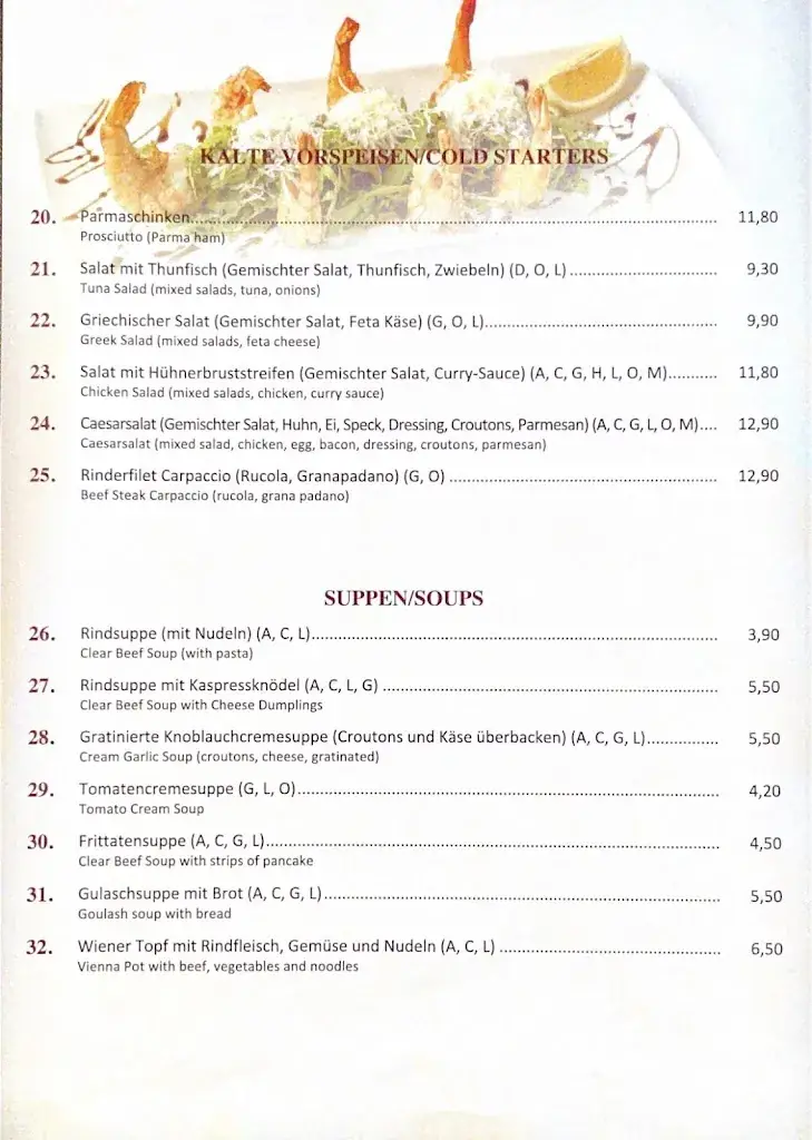 Menu_Stadl Cafe Restaurant Pizzeria_Rauris_immagine_4