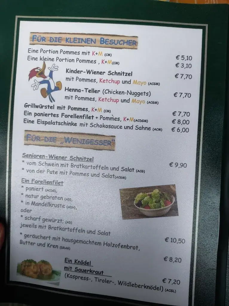 Menu_Landgasthaus Weixen - Familie Brandstätter_Rauris_immagine_1