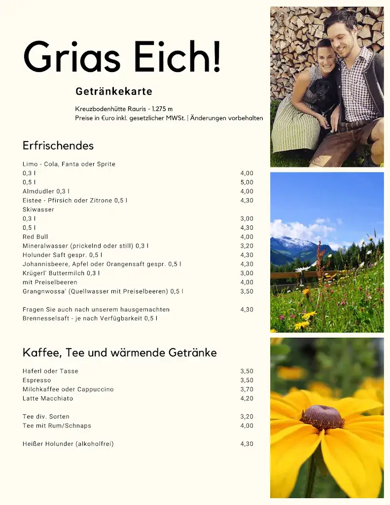 Menu_Kreuzbodenhütte_Rauris_image_2