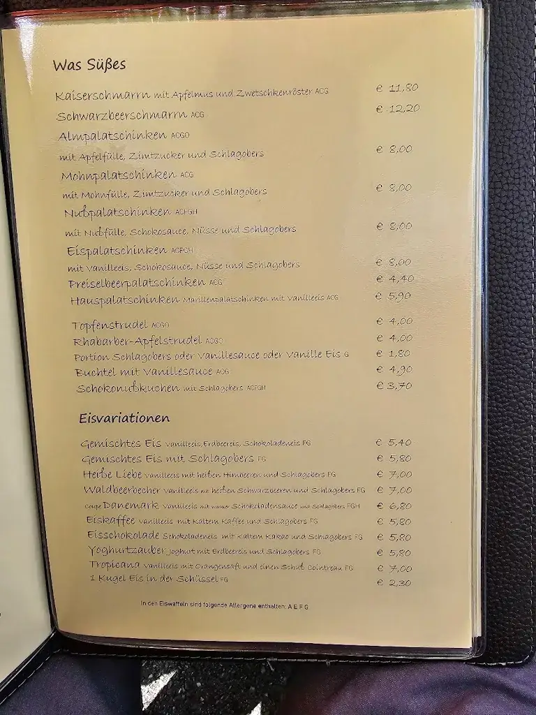 Menu_Lechnerhäusl Almgasthaus_Rauris_immagine_1