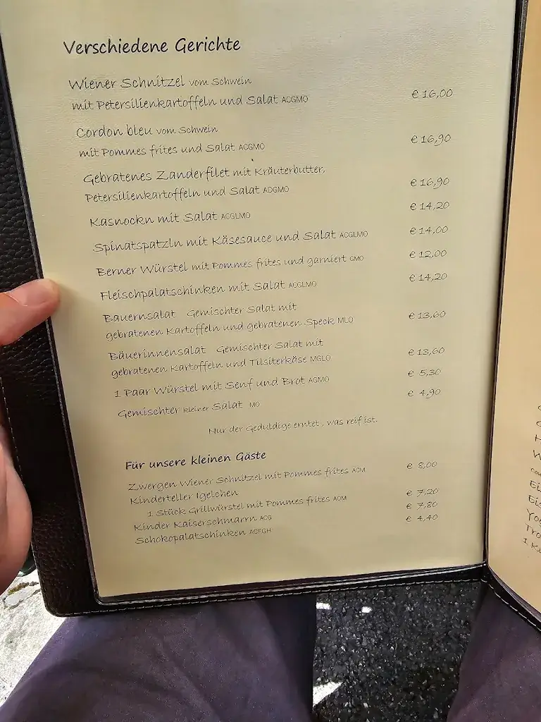 Menu_Lechnerhäusl Almgasthaus_Rauris_immagine_2