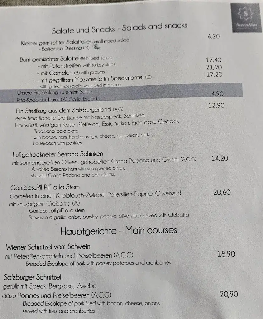 Menu_Restaurant SternAlm_Plankenau_immagine_4
