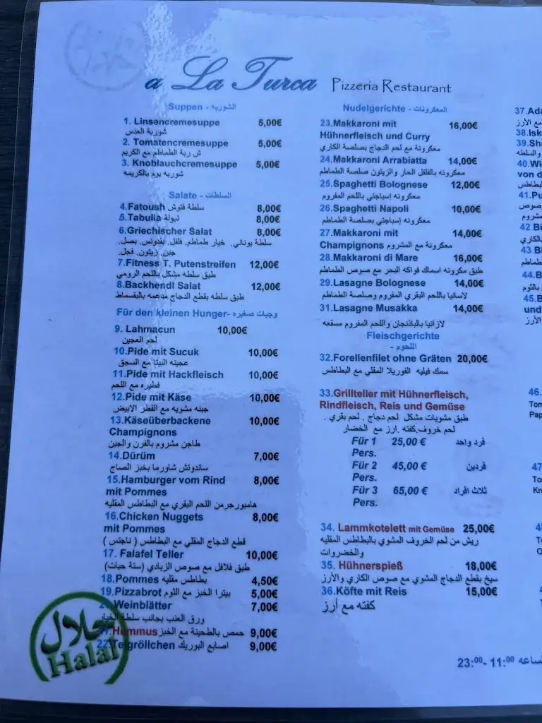 Menu_a la Turca - Pizzeria - Restaurant_Plankenau_image_1