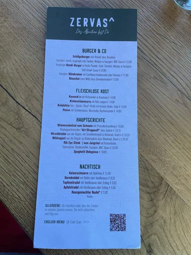 Menu_Schlögelberger Restaurant / Berggasthof_Sankt Margarethen im Lungau_image_2