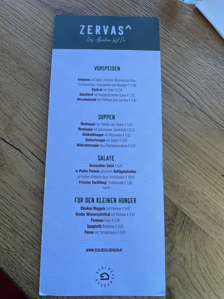 Menu_Schlögelberger Restaurant / Berggasthof_Sankt Margarethen im Lungau_image_3