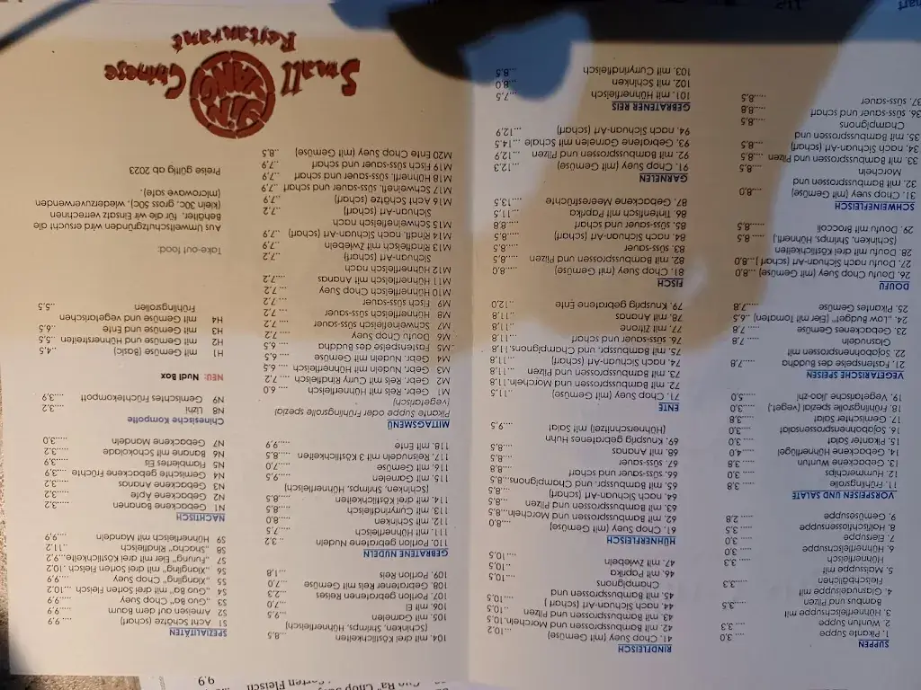 Menu_China-Restaurant Yin Yang_Politischer Bezirk Oberpullendorf_immagine_2