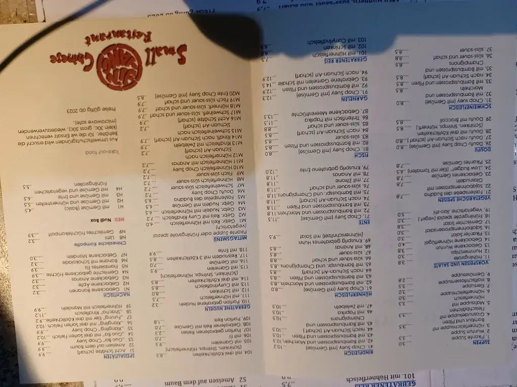 Menu_China-Restaurant Yin Yang_Politischer Bezirk Oberpullendorf_immagine_3