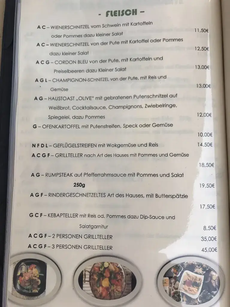 Menu_Pizzeria Olive Restaurante_Politischer Bezirk Sankt Johann im Pongau_image_2