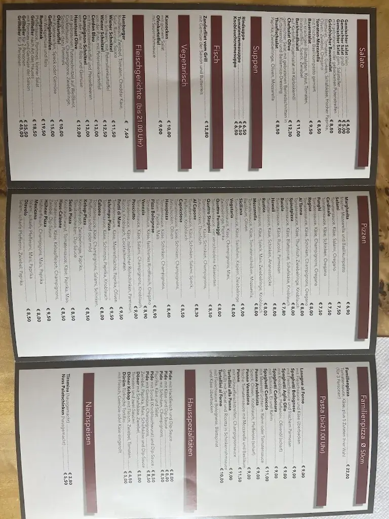 Menu_Pizzeria Olive Restaurante_Politischer Bezirk Sankt Johann im Pongau_image_4