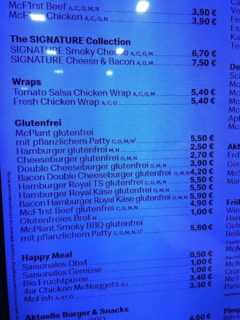 Menu_McDonald's_Politischer Bezirk Sankt Johann im Pongau_immagine_2