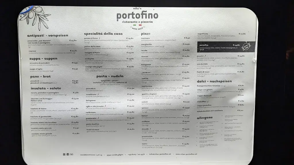 Menu_nilu's portofino_Sankt Gilgen_immagine_1