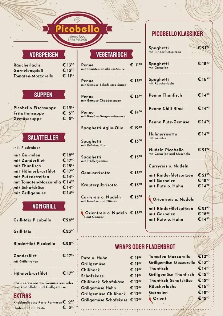 Menu_Picobello Street Food_Saalfelden am Steinernen Meer_immagine_1
