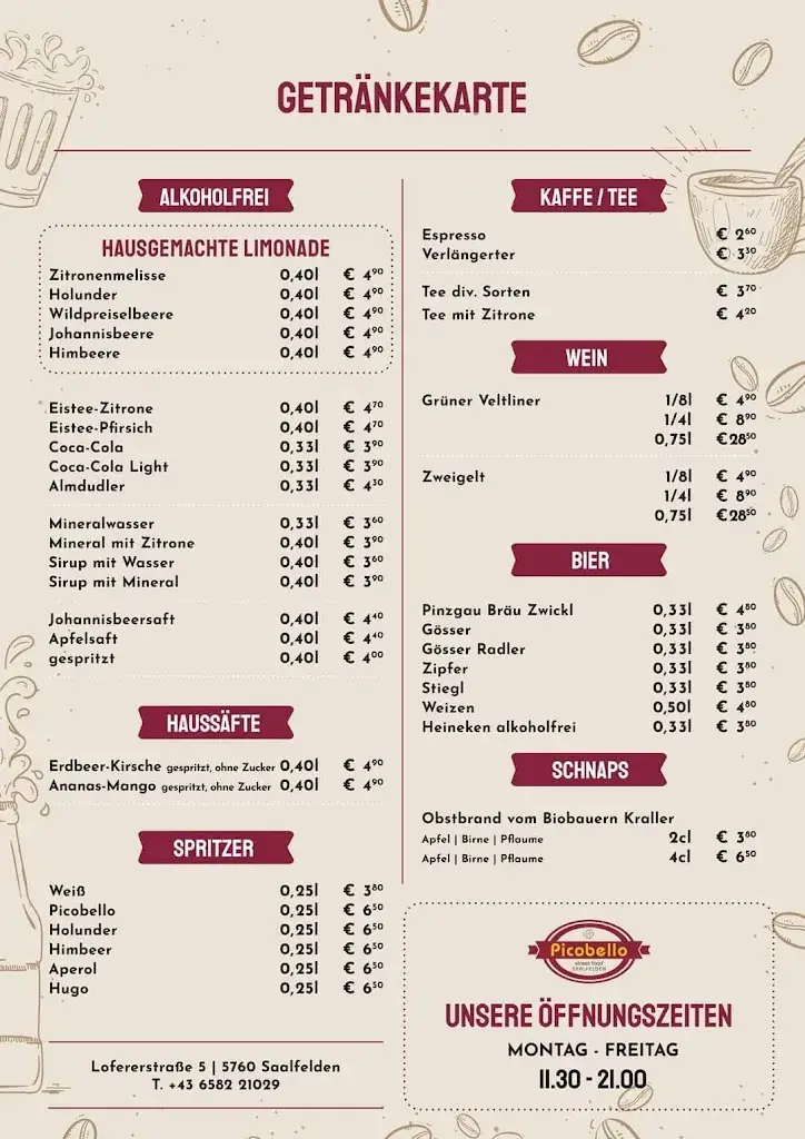 Menu_Picobello Street Food_Saalfelden am Steinernen Meer_immagine_2