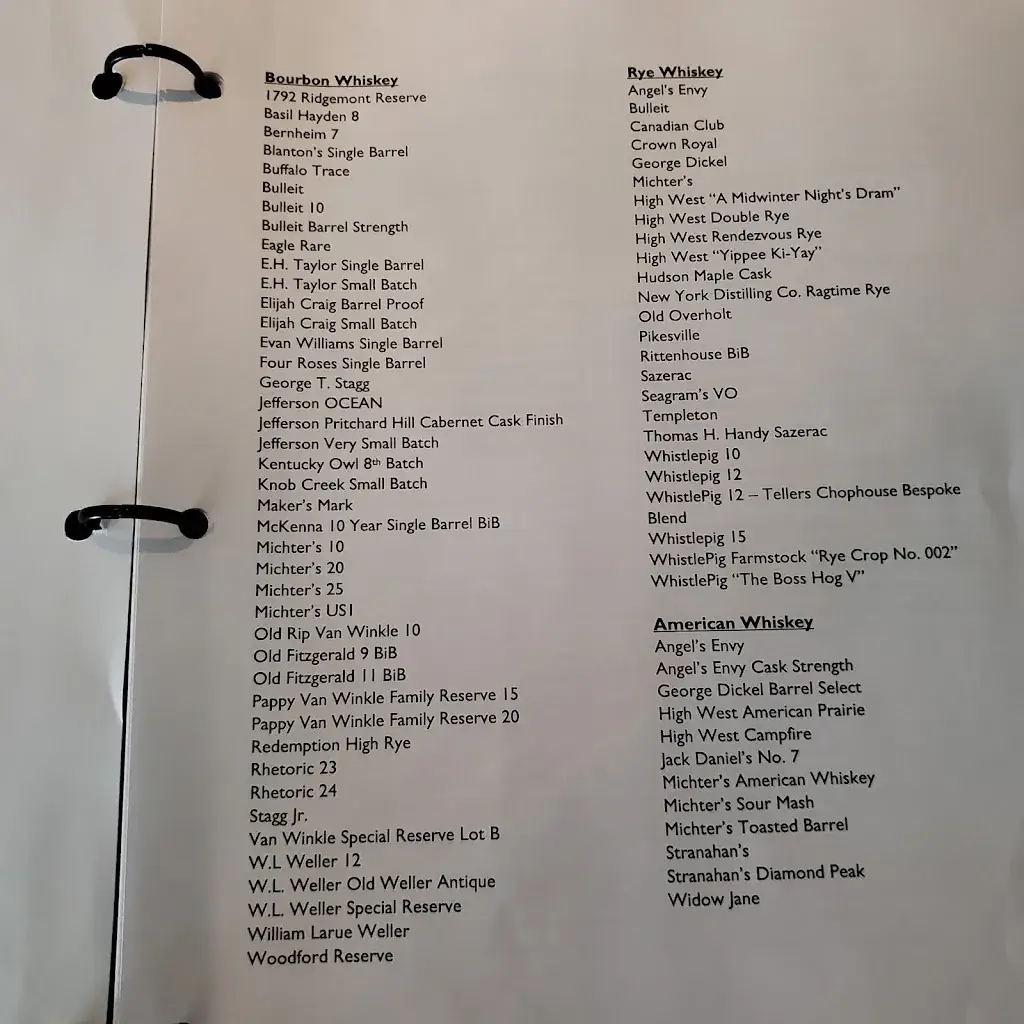 Menu_Tellers: An American Chophouse_Oslip_image_3