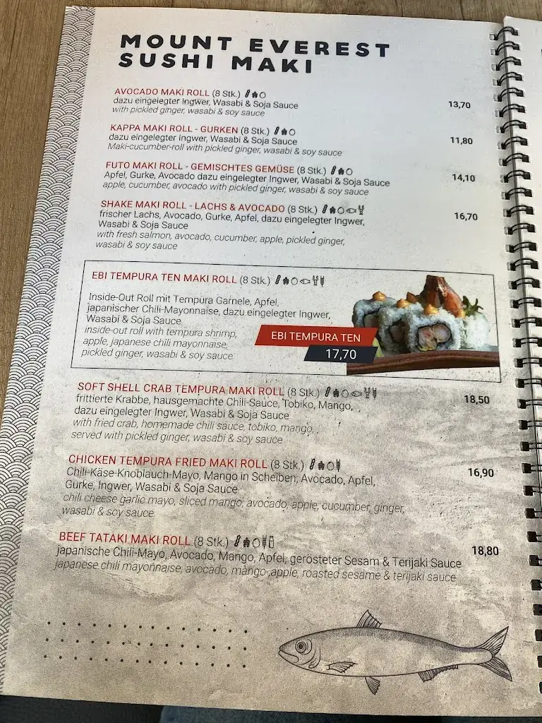 Menu_Mount Everest _ Sushi & Grill_Saalfelden am Steinernen Meer_image_3