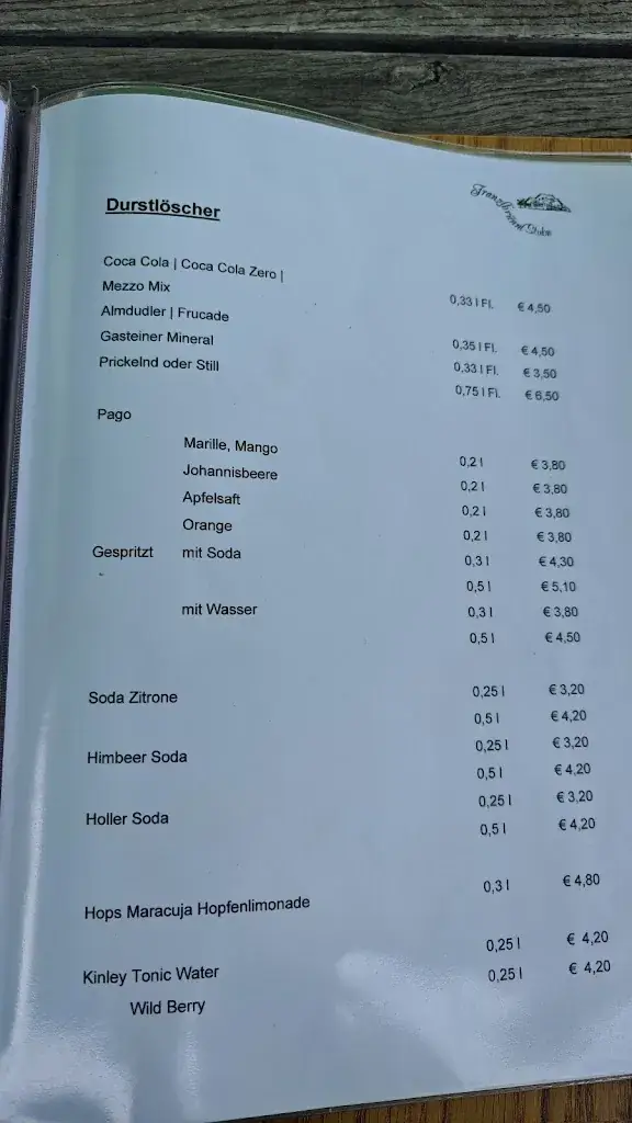 Menu_Franzlbrünnl-Stubn_Saalfelden am Steinernen Meer_image_1