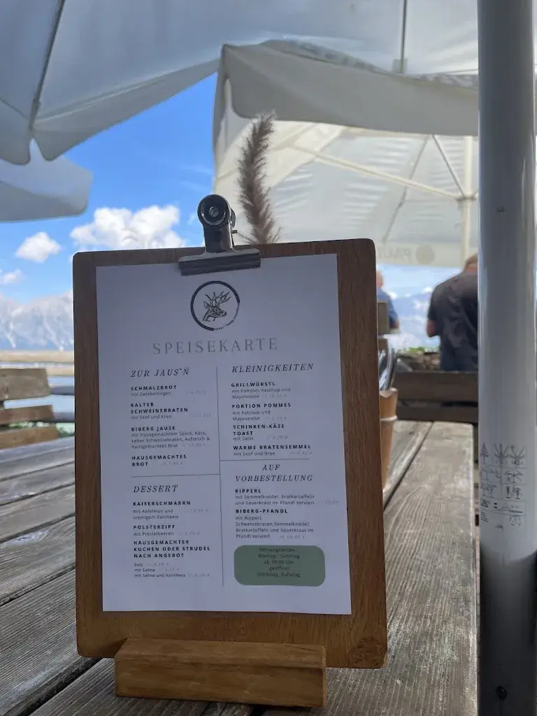 Menu_Berggasthof Biberg Berlis Hütte_Saalfelden am Steinernen Meer_image_3