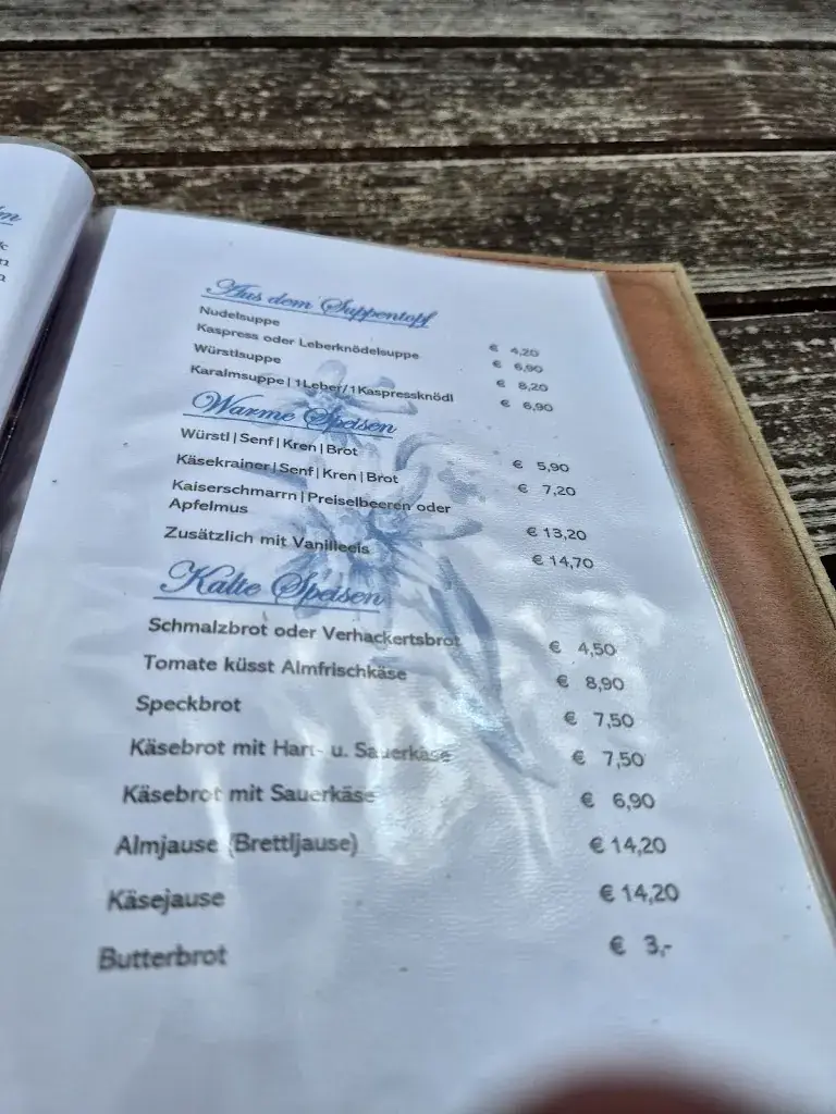 Menu_Karalm_St. Martin of Tennengebirge_image_3