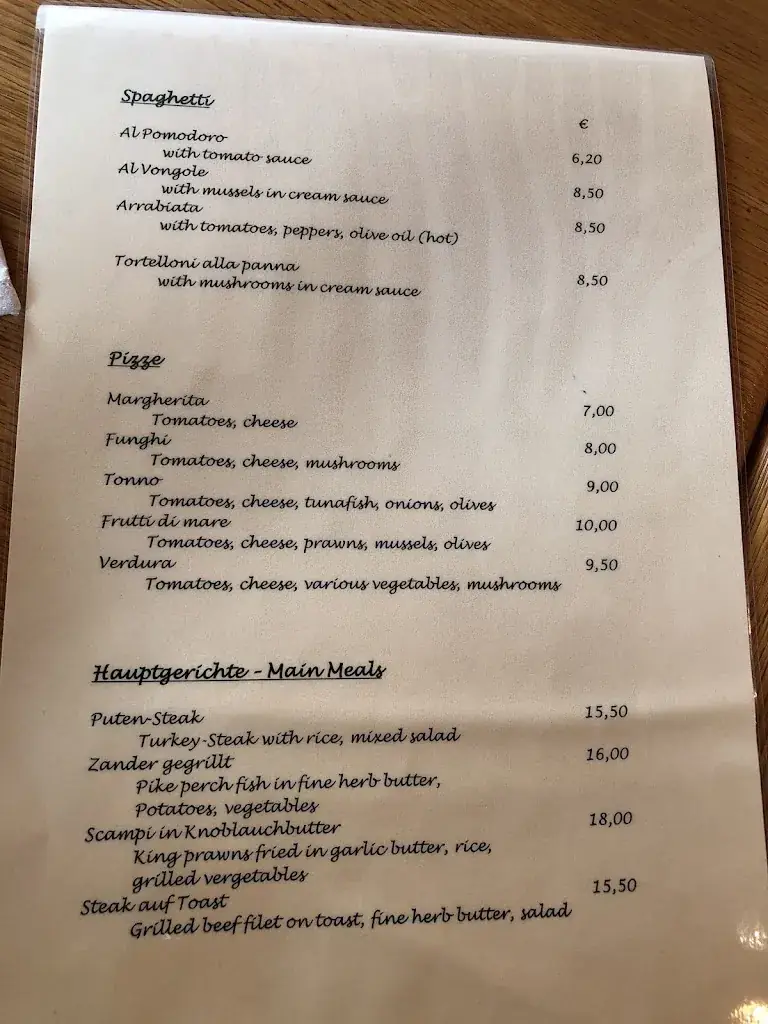 Menu_Pizzeria Restaurant Hörfarter_Stuhlfelden_immagine_2