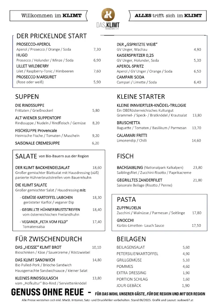 Menu_Das Klimt - Restaurant-Cafe_Seewalchen_image_1