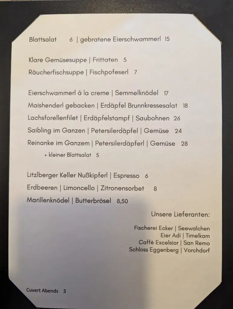 Menu_Restaurant Litzlberger Keller_Seewalchen_immagine_1
