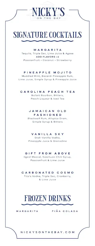 Menu_Nicky's on the Bay_Oslip_image_3