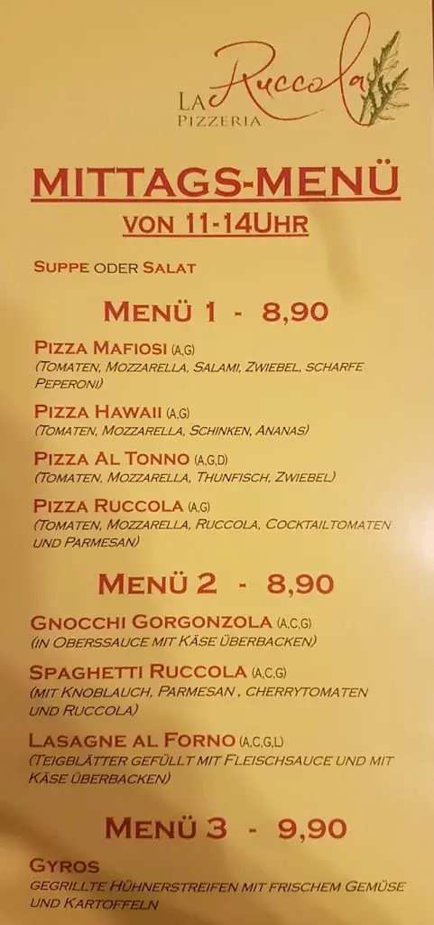 Menu_Pizzeria La Rucola_Seewalchen_image_2