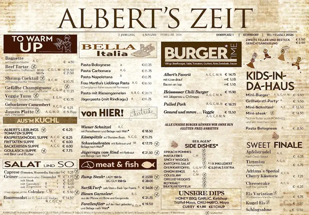 Menu_Bei Albert_Uttendorf_immagine_1