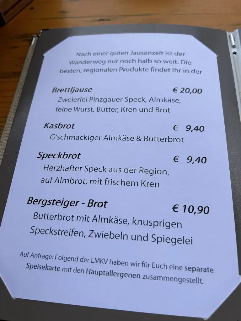 Menu_Hochalm Jausenstation_Unken_image_1