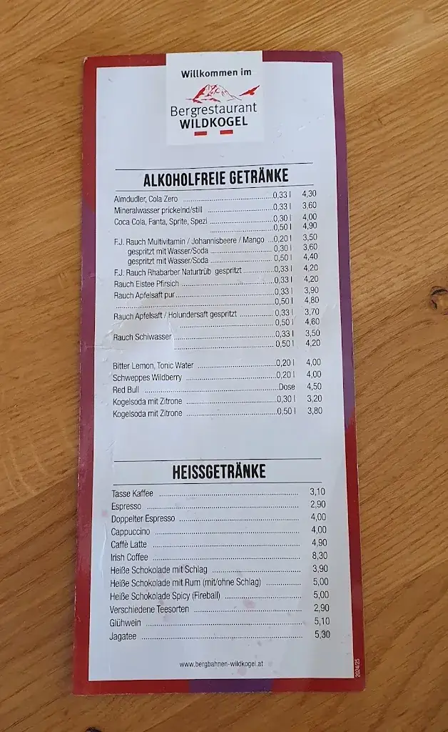 Menu_Aussichts-Bergrestaurant Wildkogel_Wald im Pinzgau_image_2