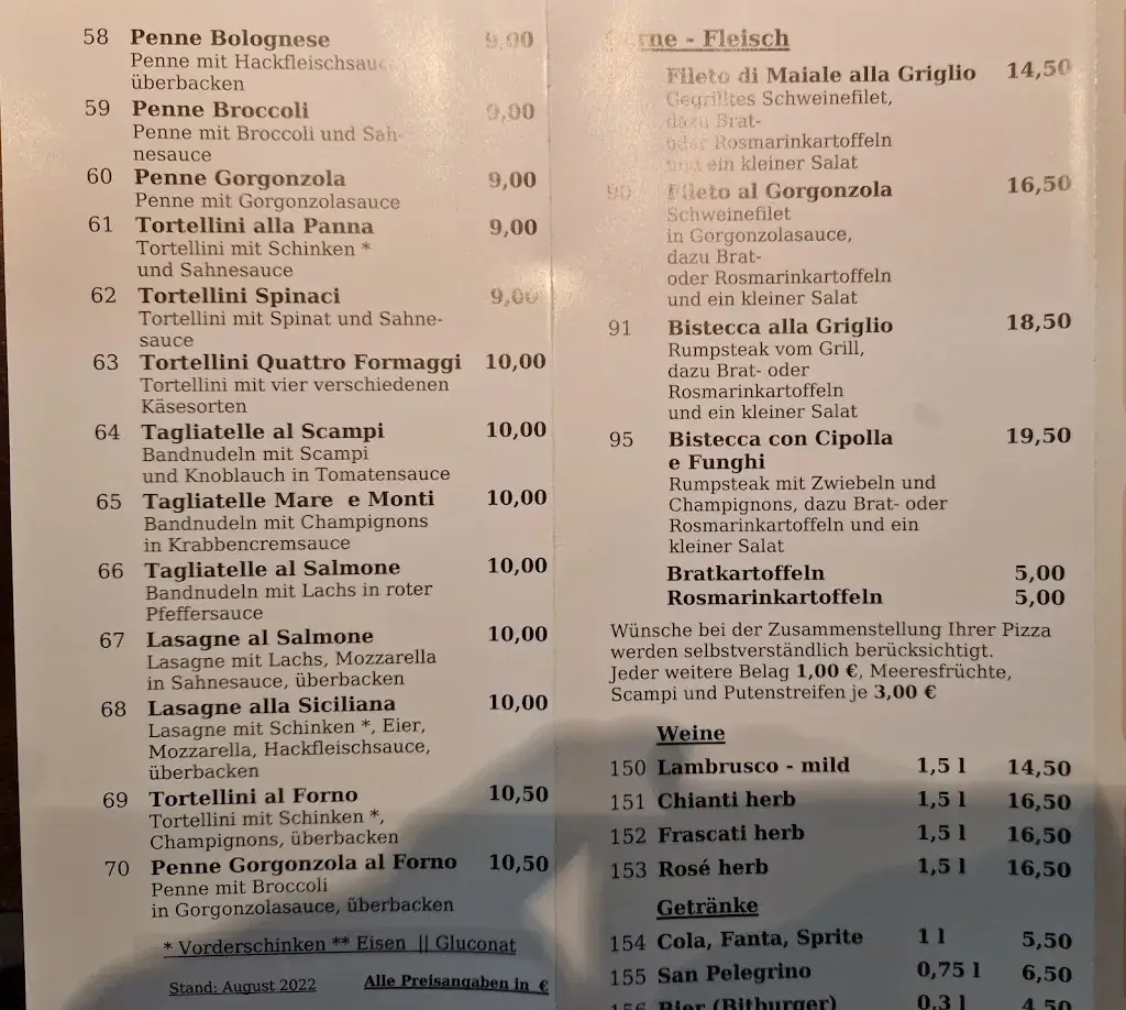 Menu_Ristorante La Stella Marina / Osteria Piano_Albersdorf_image_3