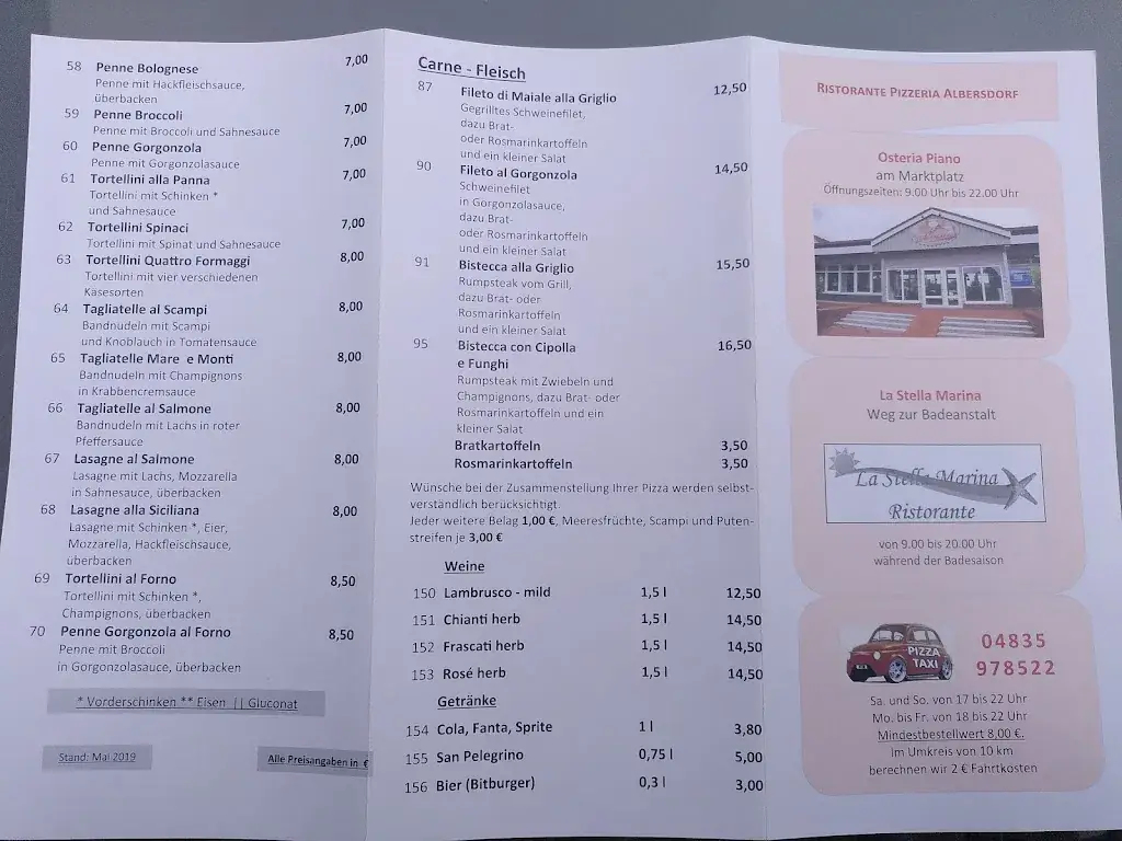 Menu_Ristorante La Stella Marina / Osteria Piano_Albersdorf_image_4