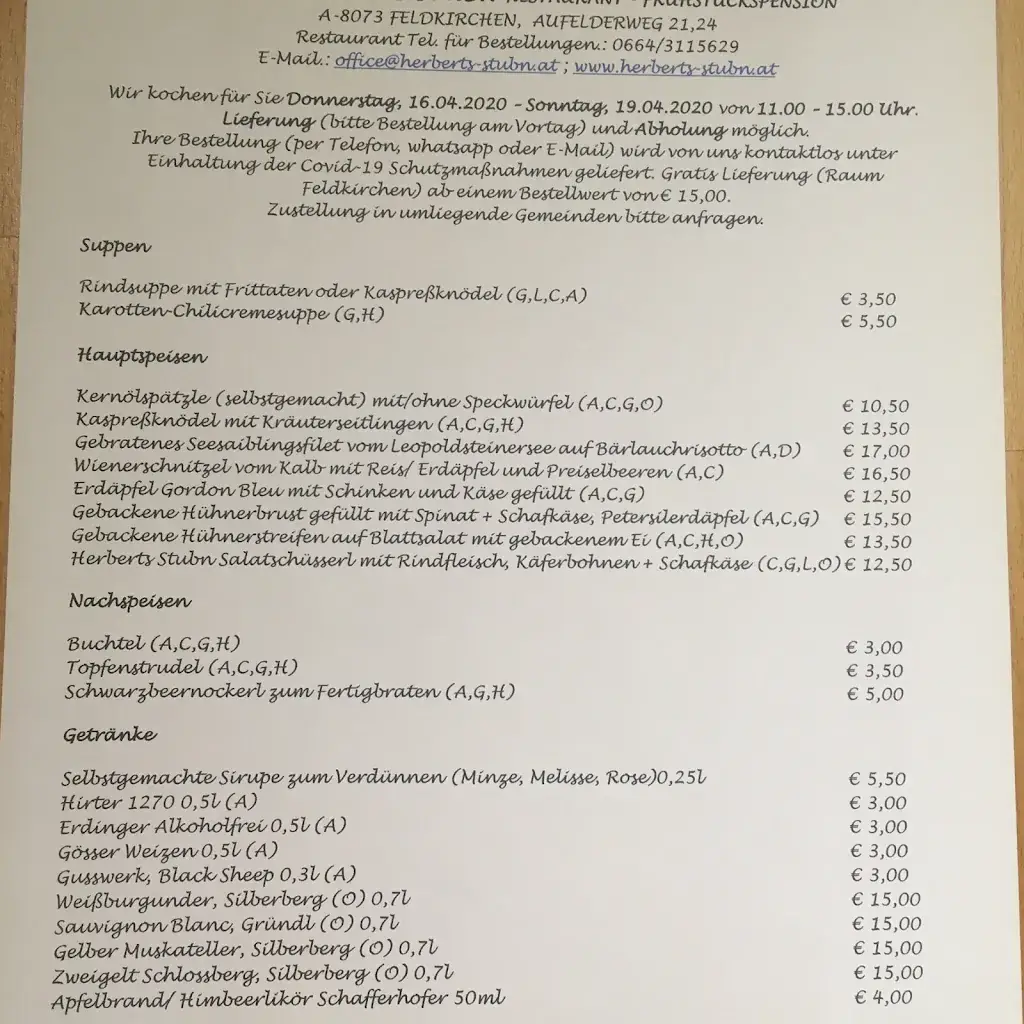Menu_Herberts Stubn Restaurant_Abtissendorf_image_2