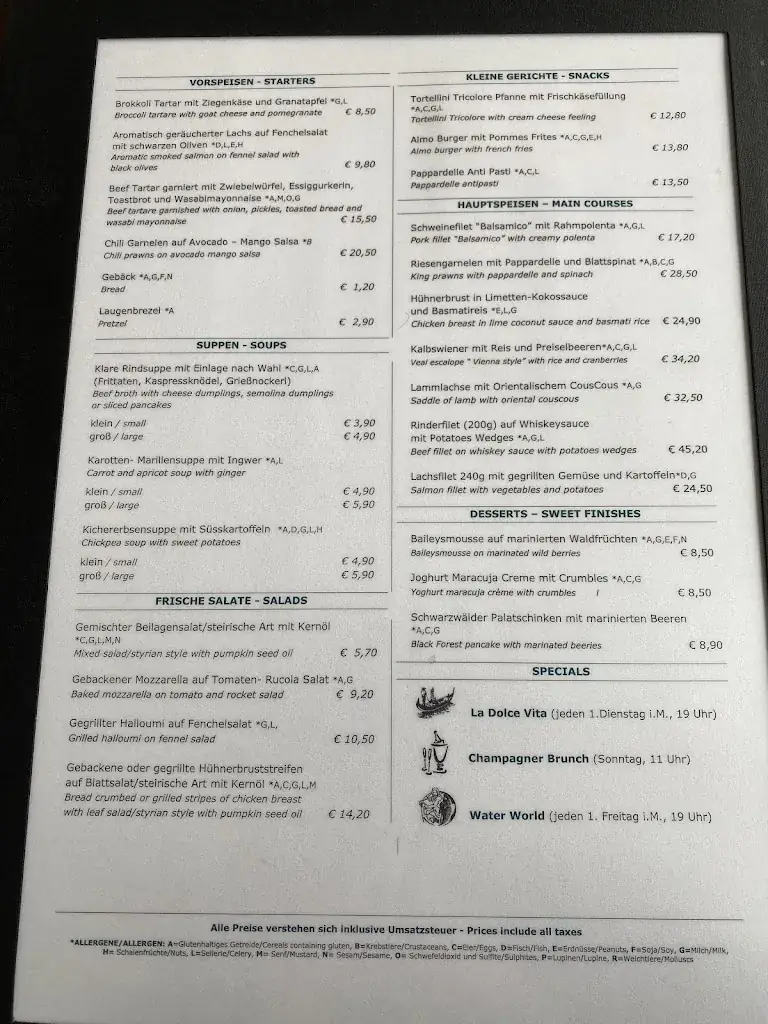 Menu_Restaurant Globetrotter_Abtissendorf_image_1