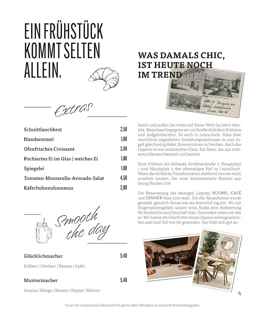 Menu_Lieperts CAFÈ DINNER ROOMS_Arnfels_immagine_1