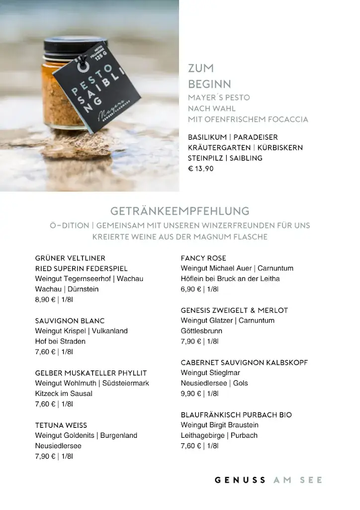 Menu_Genuss Gasthaus Kohlröserlhütte_Bad Aussee_immagine_1